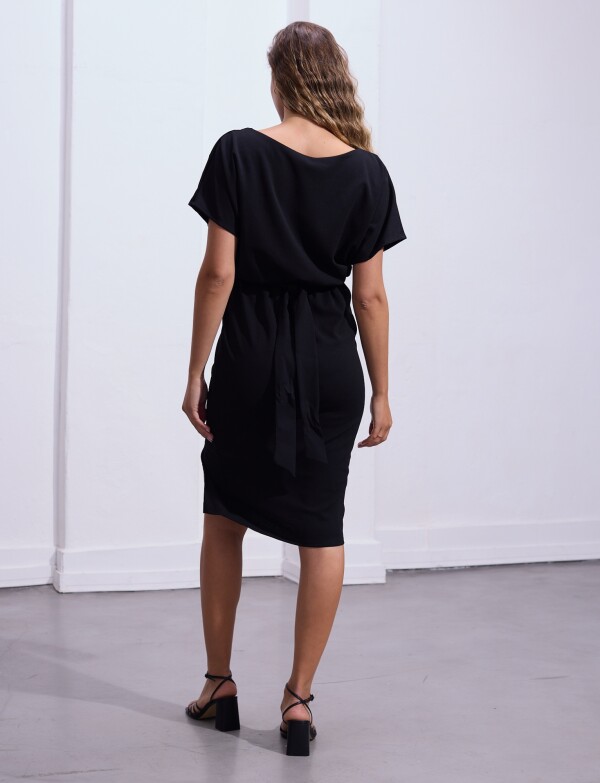 Vestido Noche Lazo NEGRO