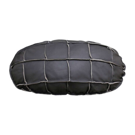 Almohadion Cuero 56x35cm oval chico Gris