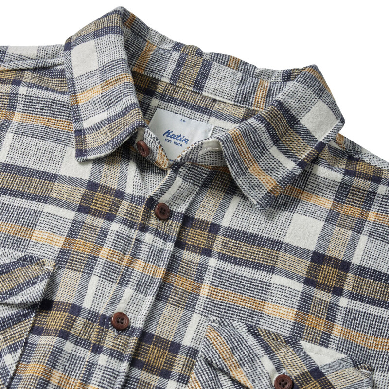 Camisa Katin Vincent Flannel - Blanco Camisa Katin Vincent Flannel - Blanco