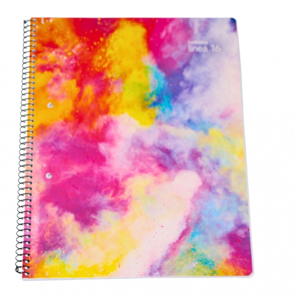 CUADERNOLA LEDESMA LINEA16 84 HOJAS RAYADO TAPA HUMO ROSADO