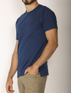520858 T-SHIRTS HARRY MORGAN Azul Piedra Melange