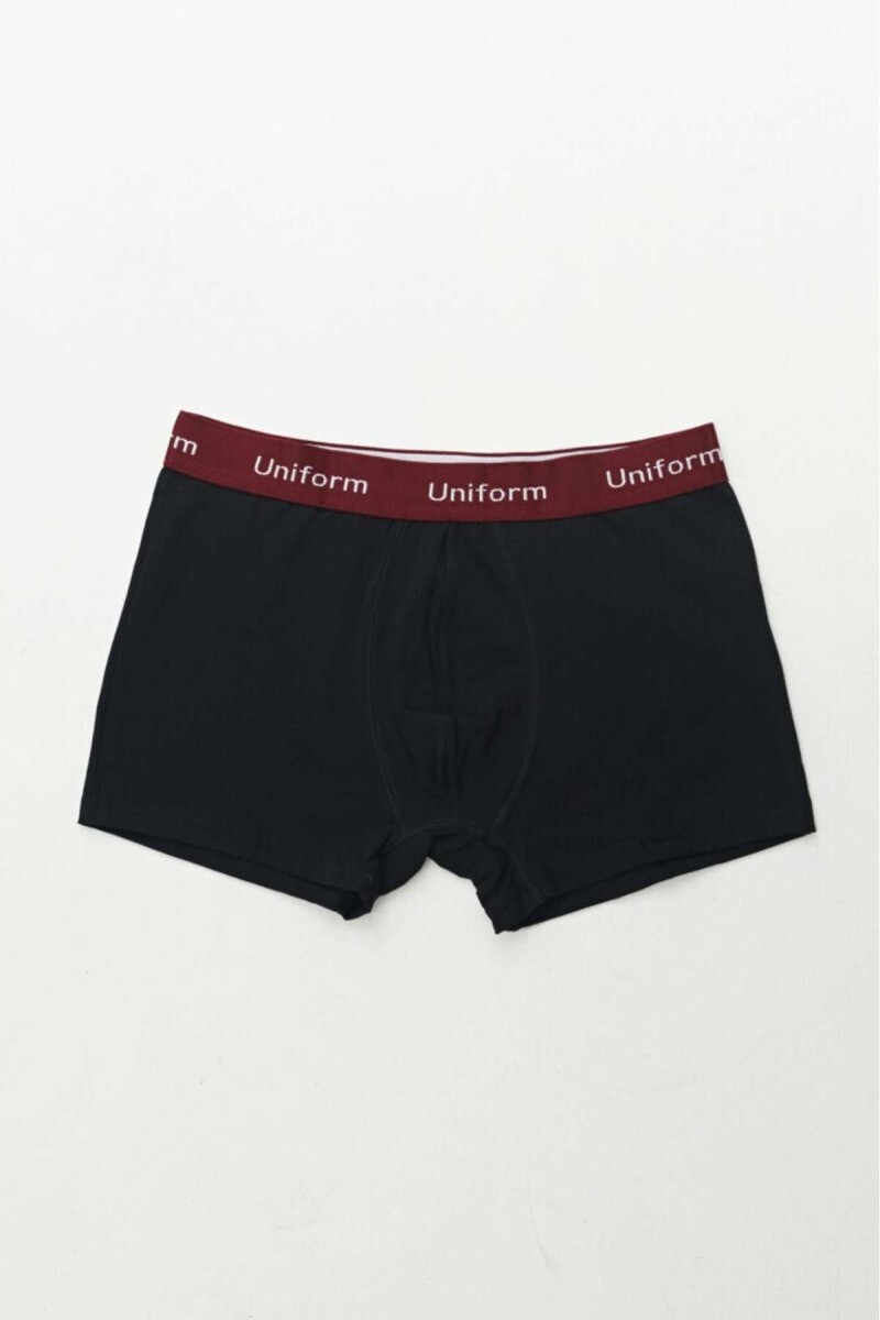 Boxer New Gino - Negro/Vino 