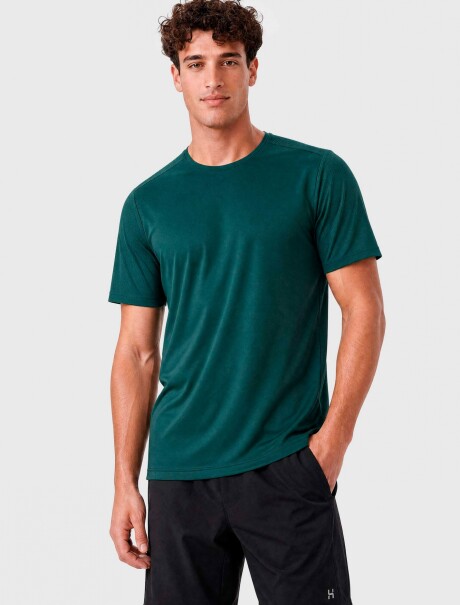 CAMISETA DEPORTIVA TEXTURIZADA VERDE