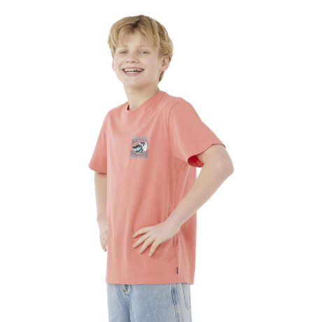 Remera Rip Curl Hazed & Tubed Tee Niño Rosa