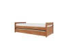 Cama Marinera Doublé 1 Plaza Madera Maciza - Linea Funcional Marrón