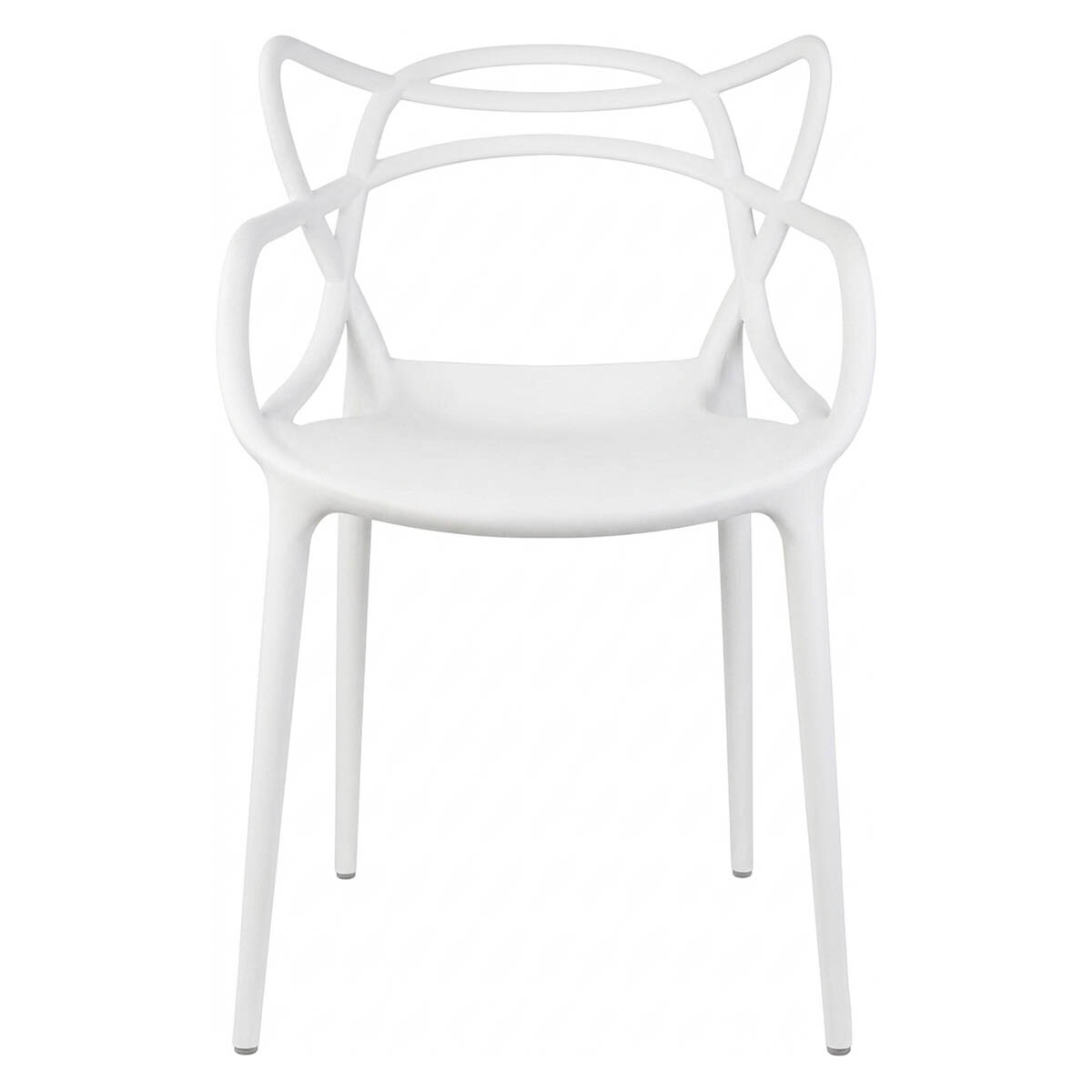 Silla Diseño Comedor Living Poliprop UV 150kg Karmen - Blanco 