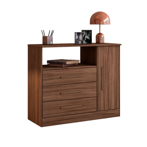Comoda Multiuso 1 Puerta 3 Cajones NT5075 Notavel Nogal Trend Comoda Multiuso 1 Puerta 3 Cajones NT5075 Notavel Nogal Trend