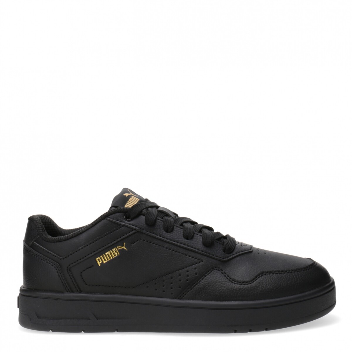 Championes de Hombre Puma Court Classic - Negro - Dorado 