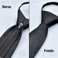 Corbata Estampada Con Cremallera Y Nudo Listo Para Usar Corbata Estampada Con Cremallera Y Nudo Listo Para Usar
