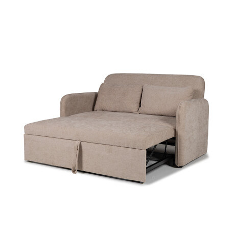 Sofá Cama Spazio - Tela Microfibra 130 (Beige)