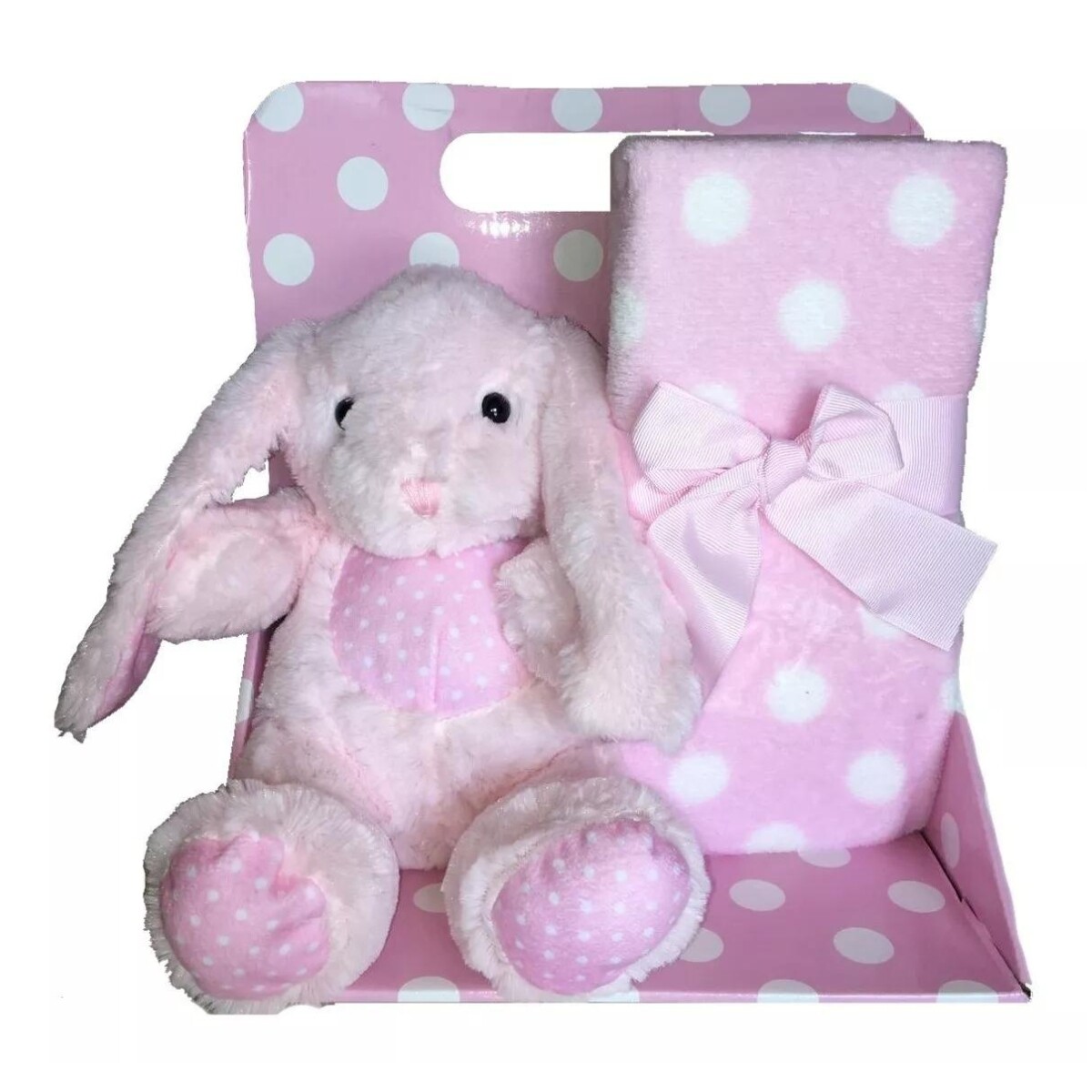 Set Osito de Peluche y Manta Polar Infantil - ROSA 