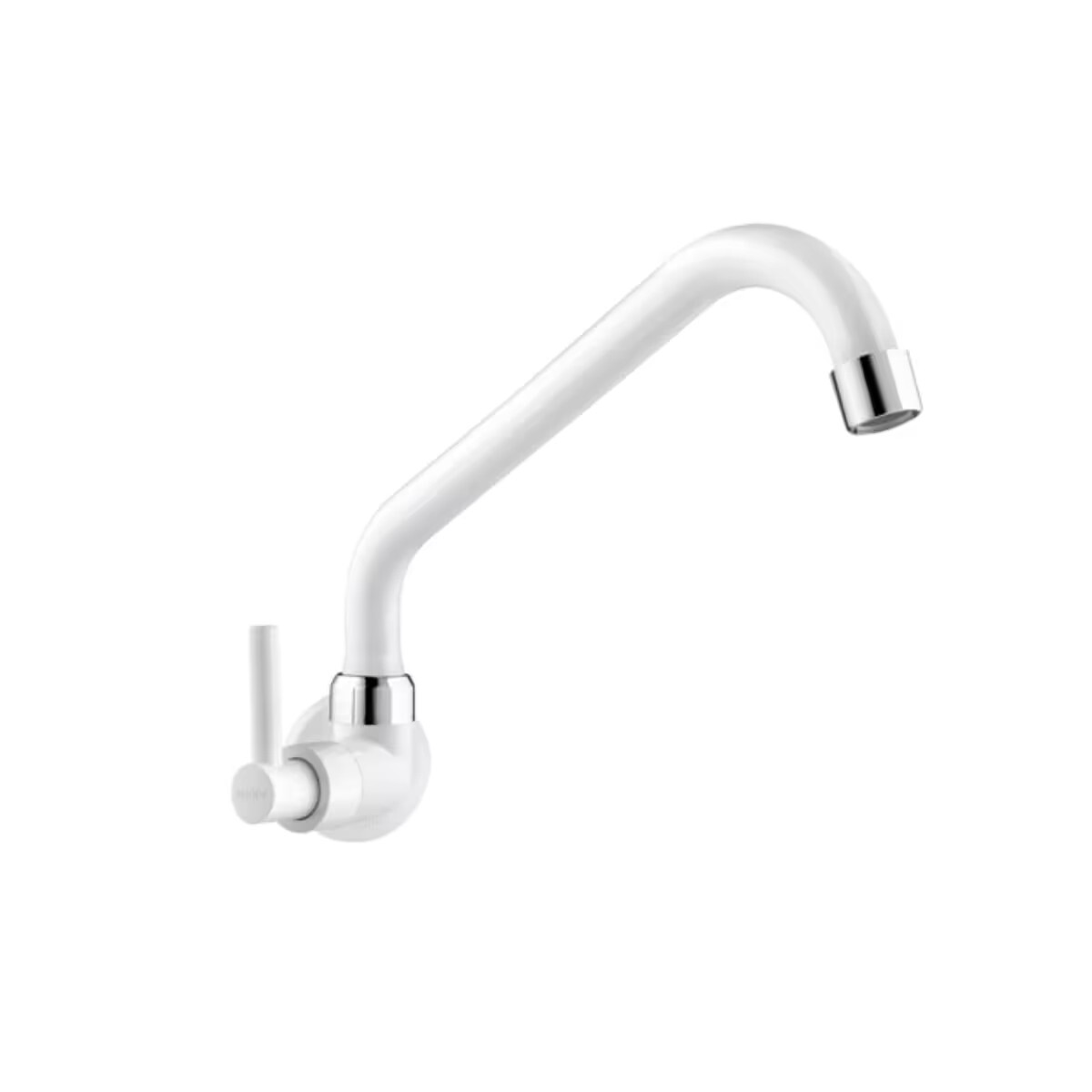 Grifo De Cocina De Pared Blanco Largo Lagune 