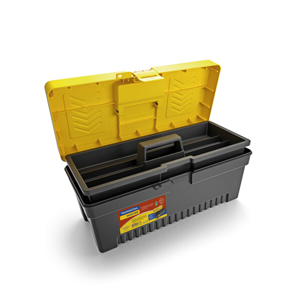 Caja de herramientas 17", cierre plástico -TRAMONTINA TN0817