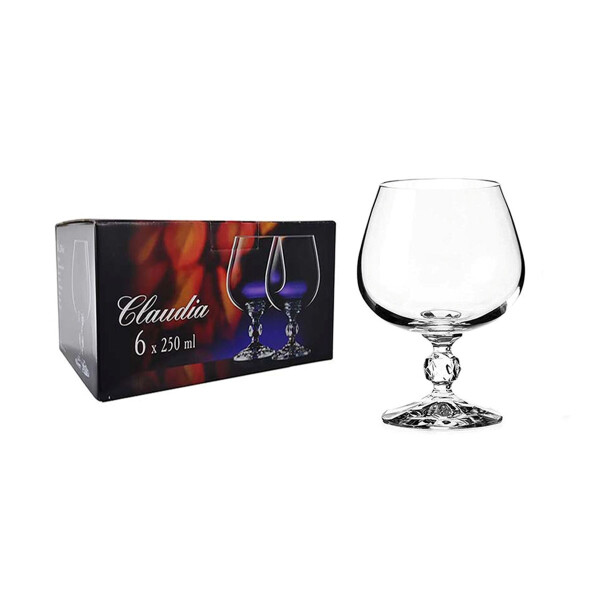 Claudia 6 copas Cognac 250 ml. Claudia 6 copas Cognac 250 ml.