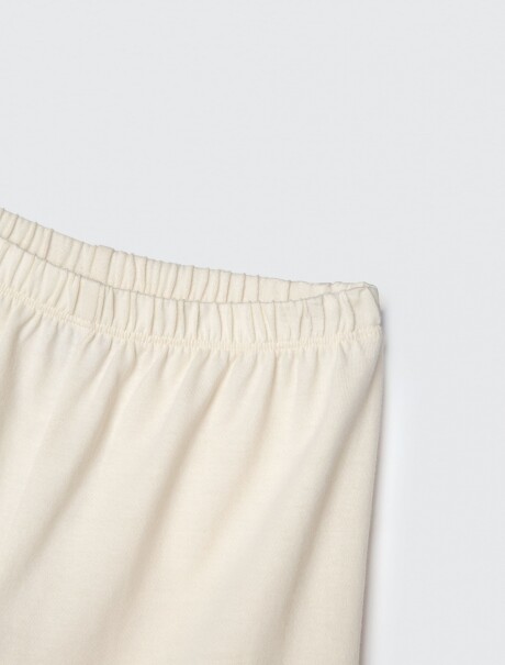 PIJAMA INFANTIL CON ESTAMPA Y BERMUDA NARANJA