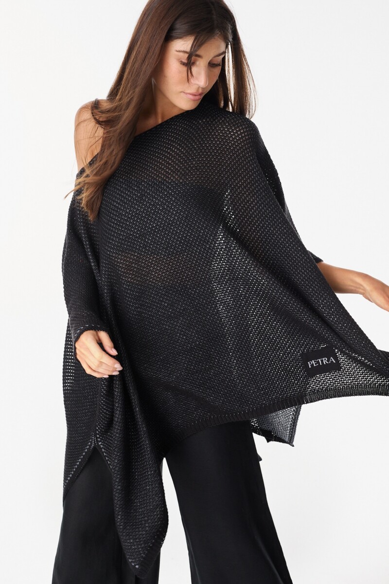 Blusa Nube Negro/Plateado