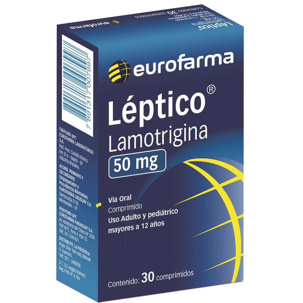 LEPTICO 50 MG. CJ X 30 COMP. 