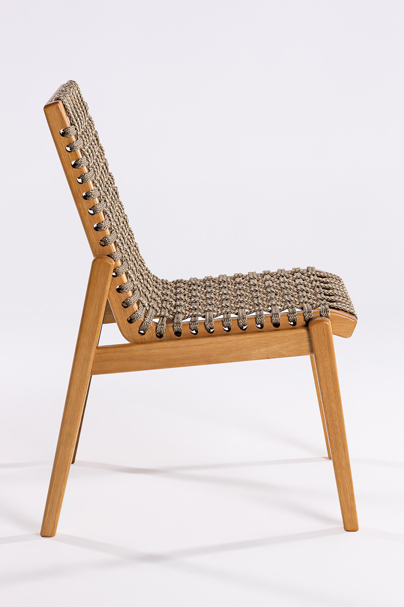 TRACO SILLA SILLA TRACO CUERDA RAMI 56x62x85CM JATOBA