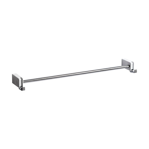 TOALLERO BARRAL RECTO CON PERCHA DOBLE METAL BAI CROMO