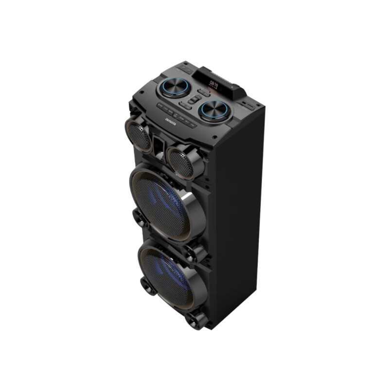 Torre de Sonido AIWA 2500W PMPO c doble woofer, LED y BT Torre de Sonido AIWA 2500W PMPO c doble woofer, LED y BT