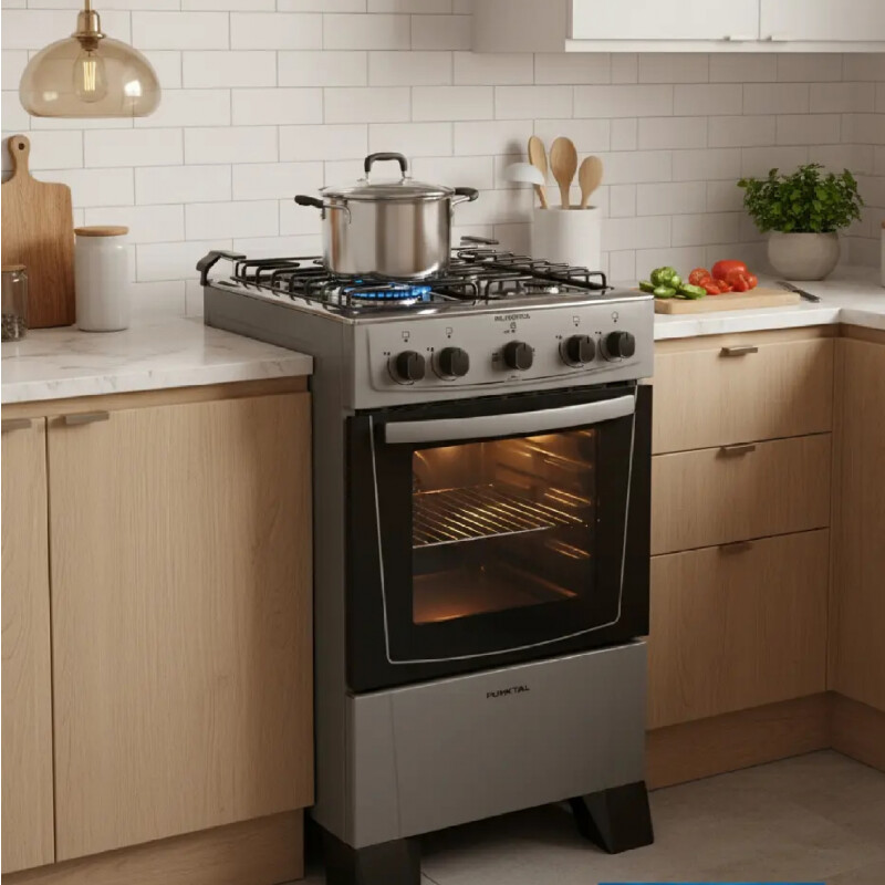 Cocina Combinada Punktal Gris Cocina Combinada Punktal Gris