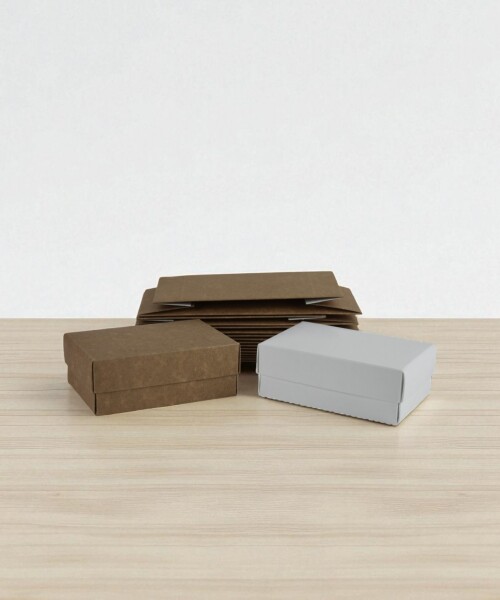 Pack x 20 unid - caja 03 eco 8x12x4,5 cm. REVERSIBLE BLANCO MADERA