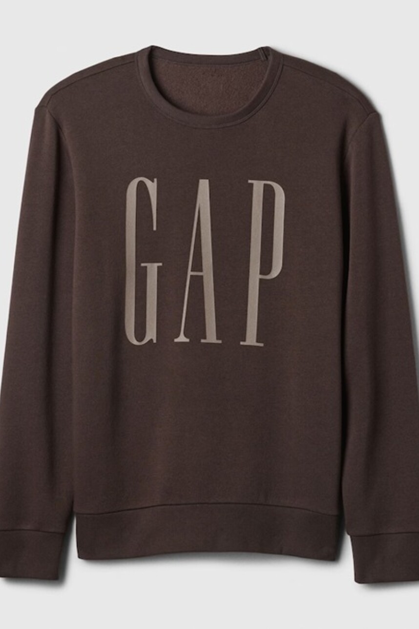 Buzo Deportivo Logo Gap Hombre Terra Brown
