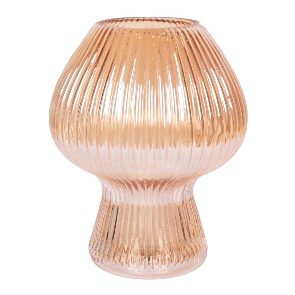 LÁMPARA DE MESA VIDRIO NATURAL-BEIGE LT95179