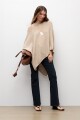 Capa tejida beige melange