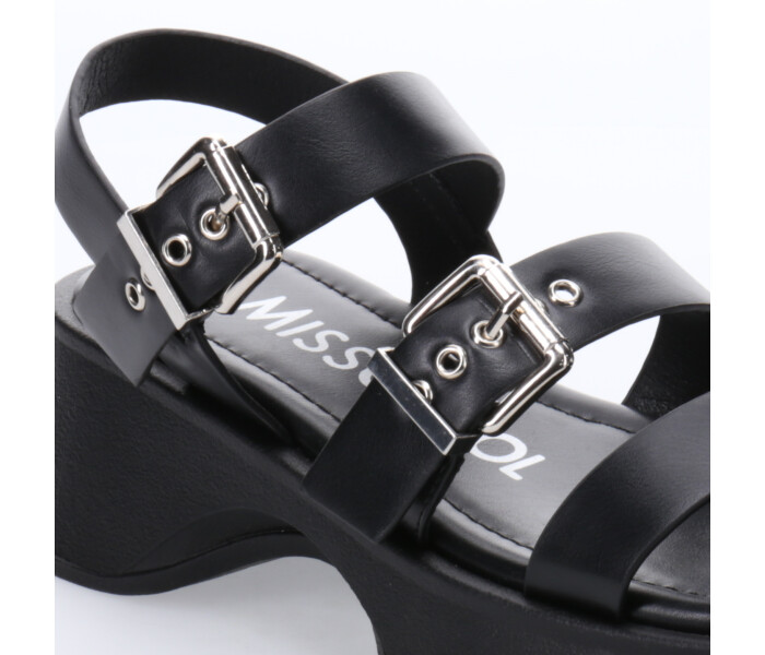 Sandalias de Mujer Miss Carol Sandalia BITOLA con hebillas Negro