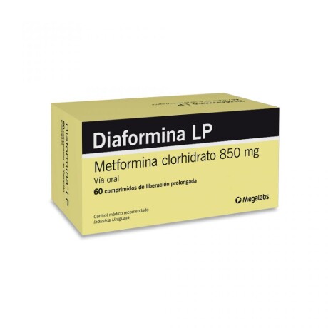 Diaformina LP 850mg 60 Comprimidos Diaformina LP 850mg 60 Comprimidos