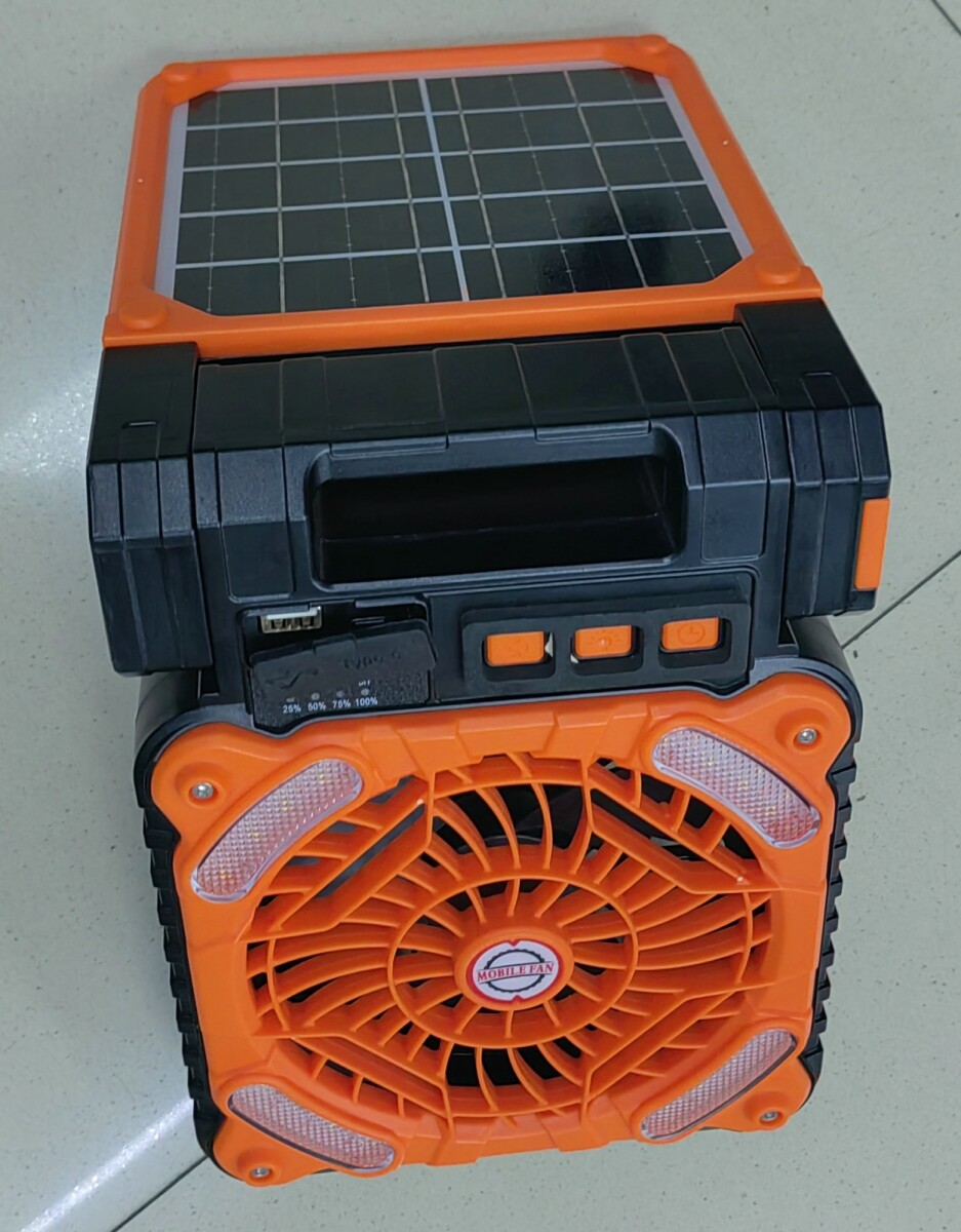 VENTILADOR MAGNUM CON LUZ, RECARGABLE ORS-44.- 