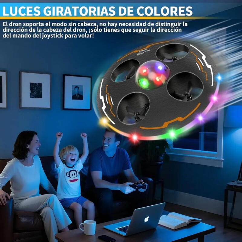 Drone Onvi Infantil Recargable Con Luces y Control Remoto Drone Onvi Infantil Recargable Con Luces y Control Remoto