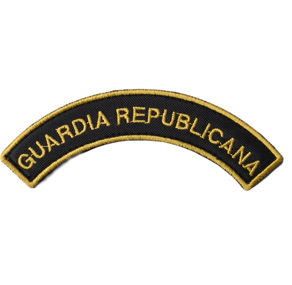 Parche bordado medialuna de brazo - Guardia Republicana - Amarillo 