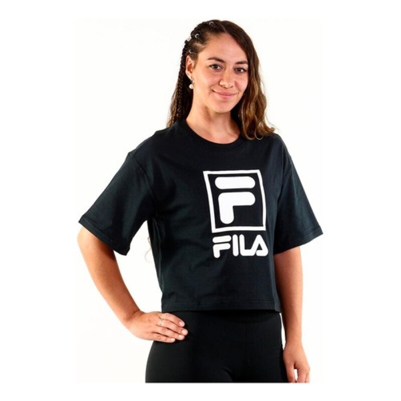 Camiseta para Mujer Fila Stack New Negra Camiseta para Mujer Fila Stack New Negra