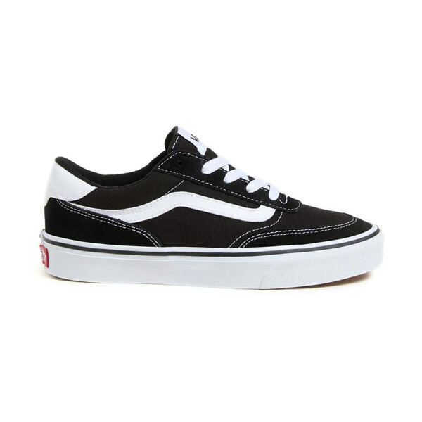 Championes Vans Brooklyn LS de Mujer - VN000D7UBZW1 Negro-blanco
