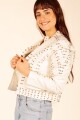 Chaqueta con strass Blanco