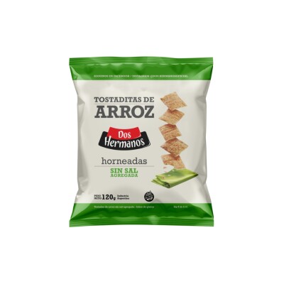 Tostadas De Arroz Sin Sal Y Sin Gluten Dos Hermanos 120g Tostadas De Arroz Sin Sal 2her