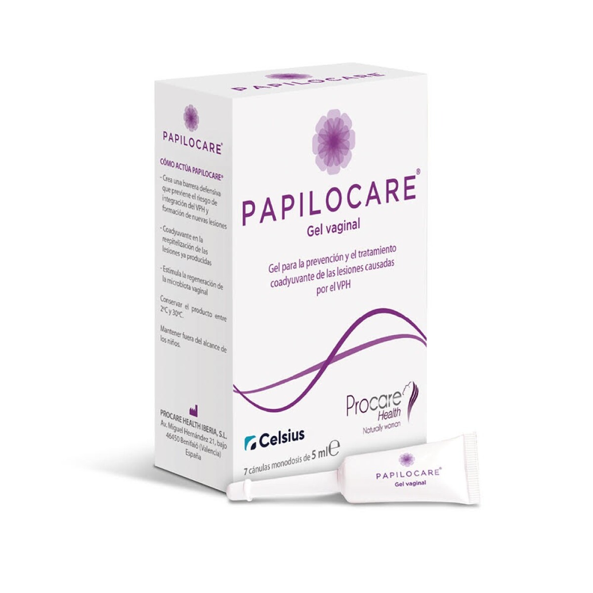 Gel Vaginal Papilocare 7 Cánulas Monodosis 