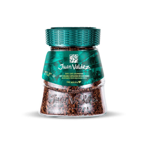 Café Soluble Descafeinado Juan Valdez 95g Cafe Liofili Descaf 95g