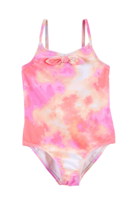 Traje de baño una pieza con upf 50+ diseño tie-dye Sin color