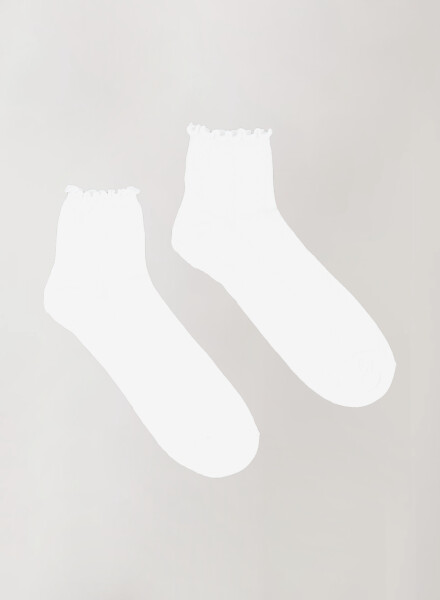 Medias tobillo jaquard Blanco