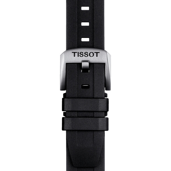 Reloj Tissot PRC 200 Cronógrafo en acero con esfera y correa negra Reloj Tissot PRC 200 Cronógrafo en acero con esfera y correa negra