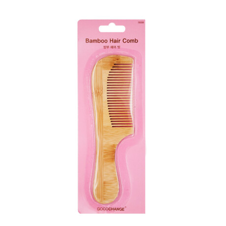 PEINE PARA EL CABELLO DE BAMBÚ CON MANGO - BAMBOO HAIR COMB PEINE PARA EL CABELLO DE BAMBÚ CON MANGO - BAMBOO HAIR COMB