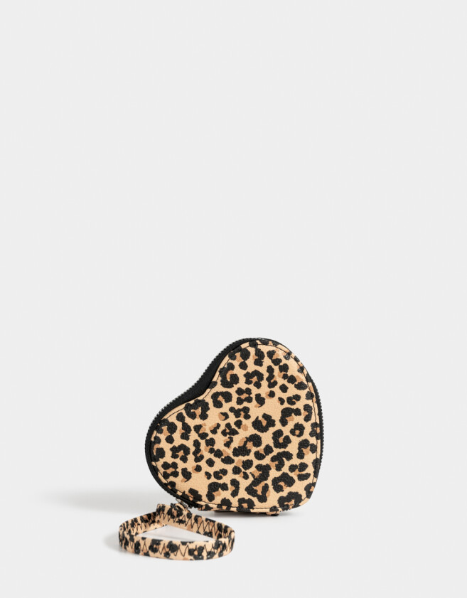 Monederos Tendencia Monedero Corazón Animal Print - Estampado Animal Print