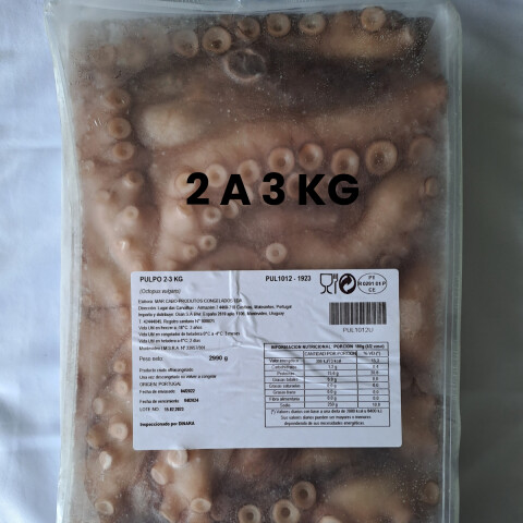 PULPO ESPAÑOL EN BANDEJA 2-3 KG Pulpo Español En Bandeja 2-3 Kg