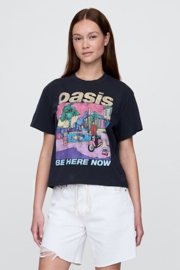 Remera Oasis Mujer Washed Black