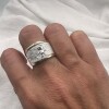 Anillo plata y oro Varón Anillo plata y oro Varón