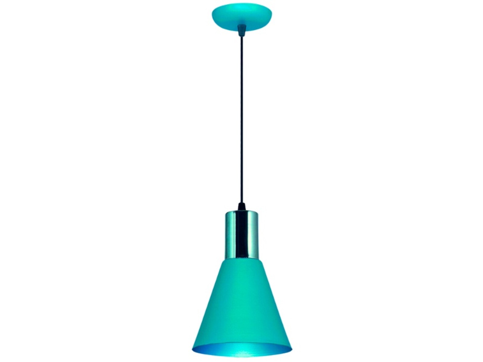 COLGANTE 1 LUZ ''OSTENDE'' E27 VERDE PASTEL 