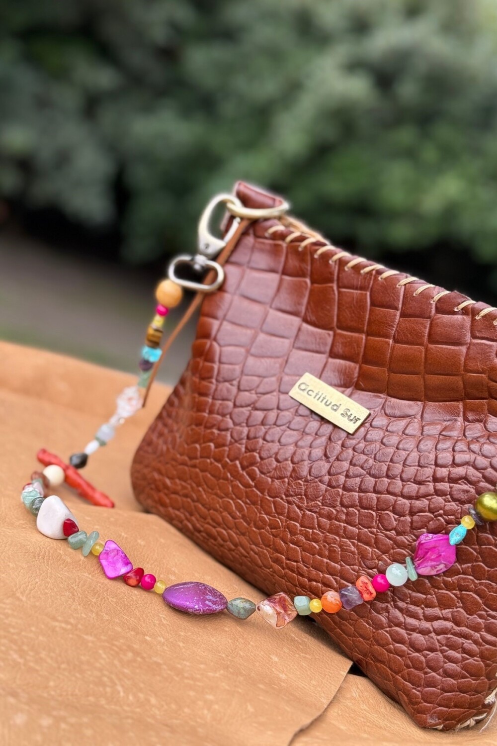 Multi Stone Bag Caramel